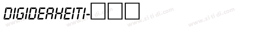 DigideaHeiti字体转换