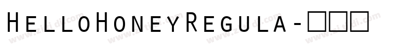 HelloHoneyRegula字体转换