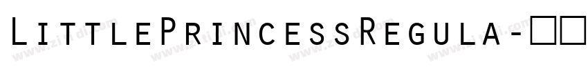 LittlePrincessRegula字体转换
