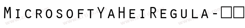 MicrosoftYaHeiRegula字体转换