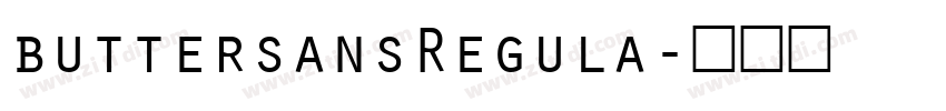 buttersansRegula字体转换
