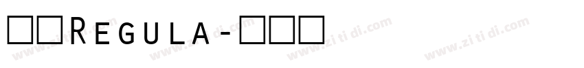 思源Regula字体转换