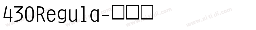 430Regula字体转换