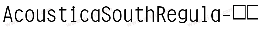 AcousticaSouthRegula字体转换