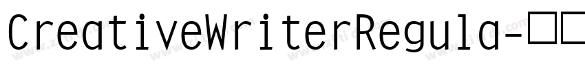 CreativeWriterRegula字体转换