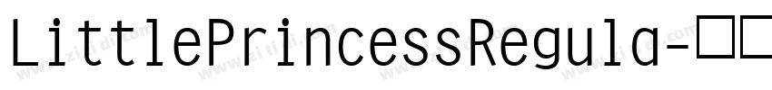 LittlePrincessRegula字体转换