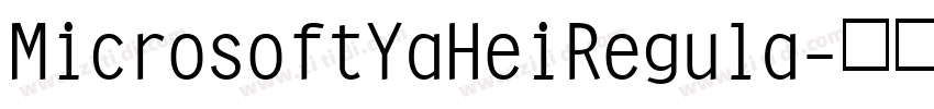 MicrosoftYaHeiRegula字体转换
