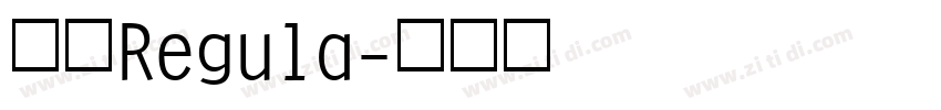 思源Regula字体转换