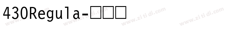 430Regula字体转换