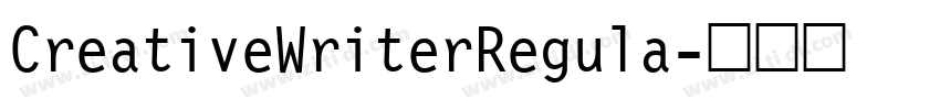CreativeWriterRegula字体转换