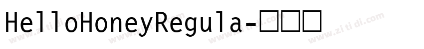 HelloHoneyRegula字体转换