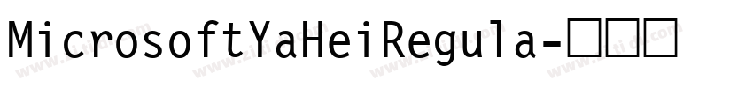 MicrosoftYaHeiRegula字体转换
