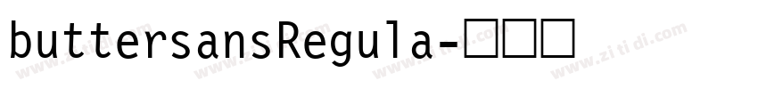 buttersansRegula字体转换