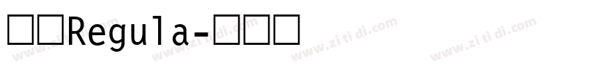 思源Regula字体转换
