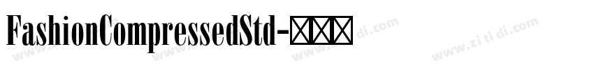 FashionCompressedStd字体转换