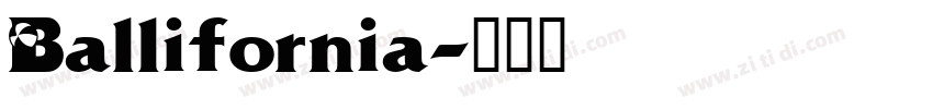 Ballifornia字体转换
