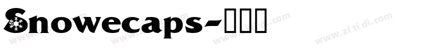 Snowecaps字体转换