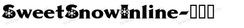 SweetSnowInline字体转换