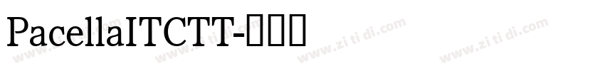 PacellaITCTT字体转换