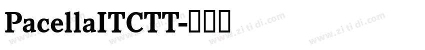 PacellaITCTT字体转换