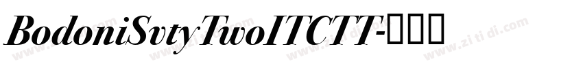 BodoniSvtyTwoITCTT字体转换