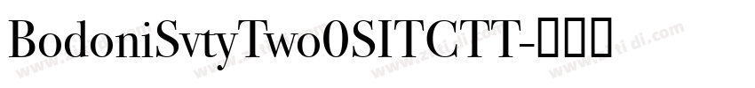 BodoniSvtyTwo0SITCTT字体转换