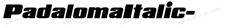 PadalomaItalic字体转换
