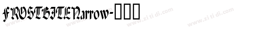 FROSTBITENarrow字体转换