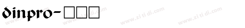 dinpro字体转换