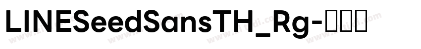 LINESeedSansTH_Rg字体转换