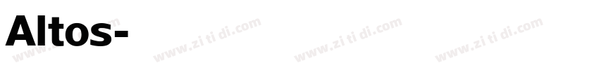 Altos字体转换