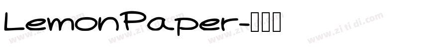 LemonPaper字体转换
