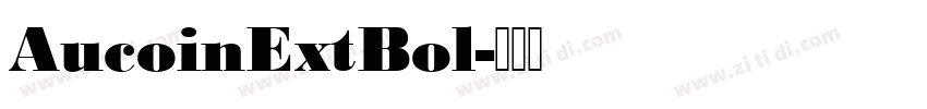 AucoinExtBol字体转换