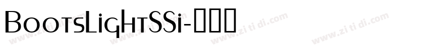 BootsLightSSi字体转换
