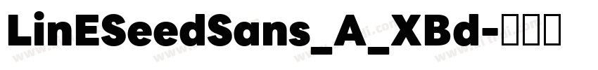 LinESeedSans_A_XBd字体转换