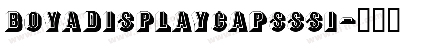 BoyaDisplayCapsSSi字体转换