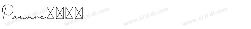 Parisine字体转换