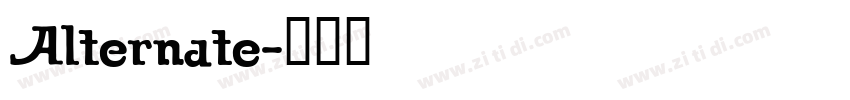 Alternate字体转换