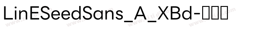 LinESeedSans_A_XBd字体转换
