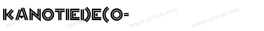 KanotieDeco字体转换