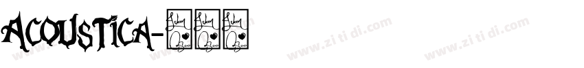Acoustica字体转换