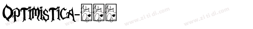 Optimistica字体转换