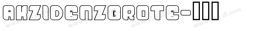 AKzidenzgrote字体转换