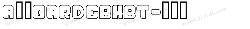 A半天GardeBKBT字体转换