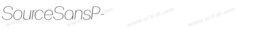 SourceSansP字体转换 SourceSansP字体转换