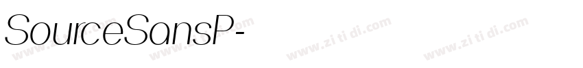 SourceSansP字体转换 SourceSansP字体转换