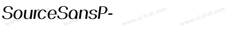 SourceSansP字体转换 SourceSansP字体转换