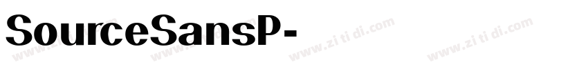 SourceSansP字体转换 SourceSansP字体转换