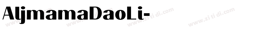 AljmamaDaoLi字体转换