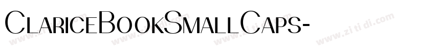 ClariceBookSmallCaps字体转换